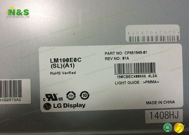 LM190E0C-SLA1 het normaal Zwarte 19,0 duimlaptop lcd scherm voor Industriële Toepassing